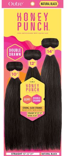 OUTRE Honey Punch 100% Unprocessed Remy Human Hair - Straight 18